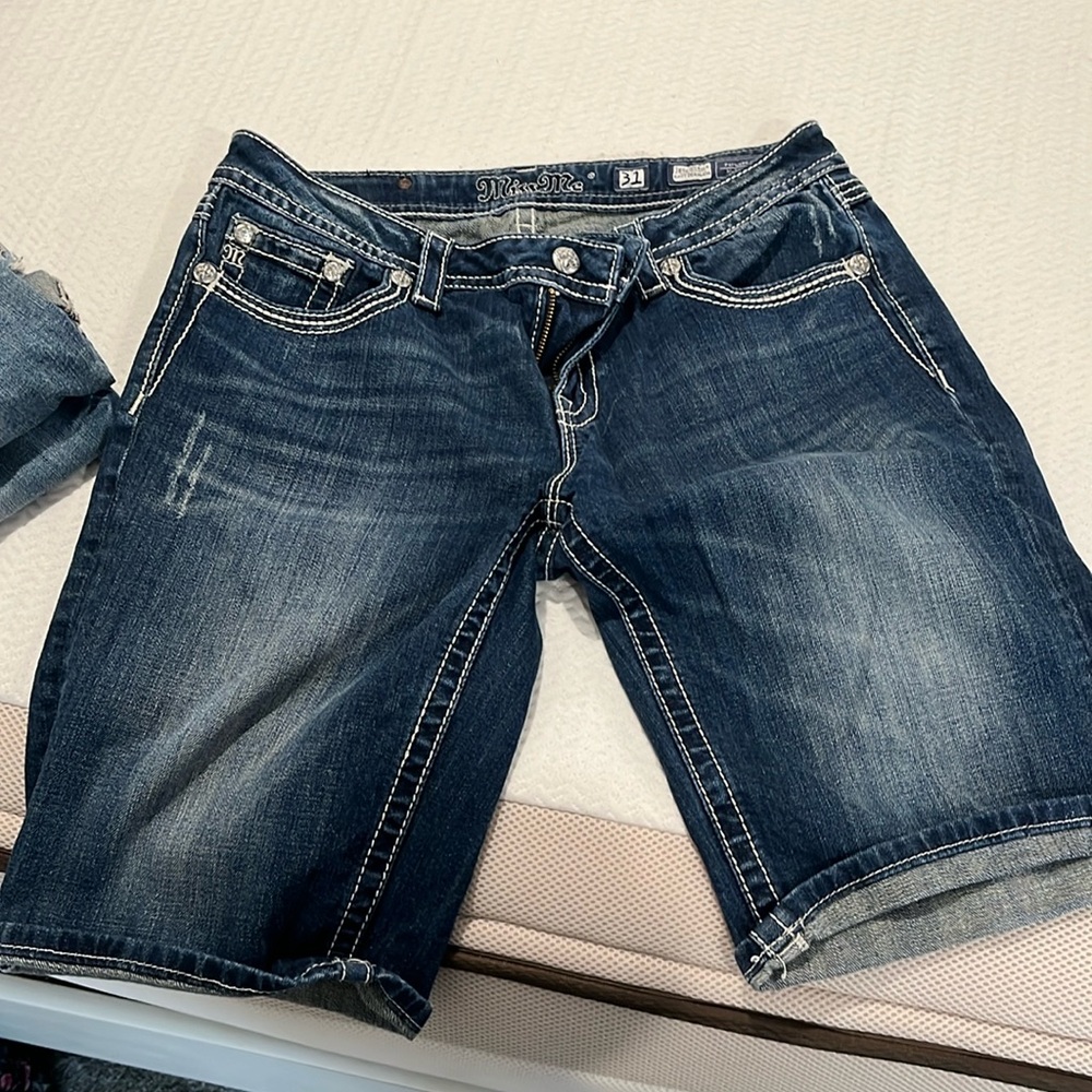 Miss me Bermuda Jean shorts